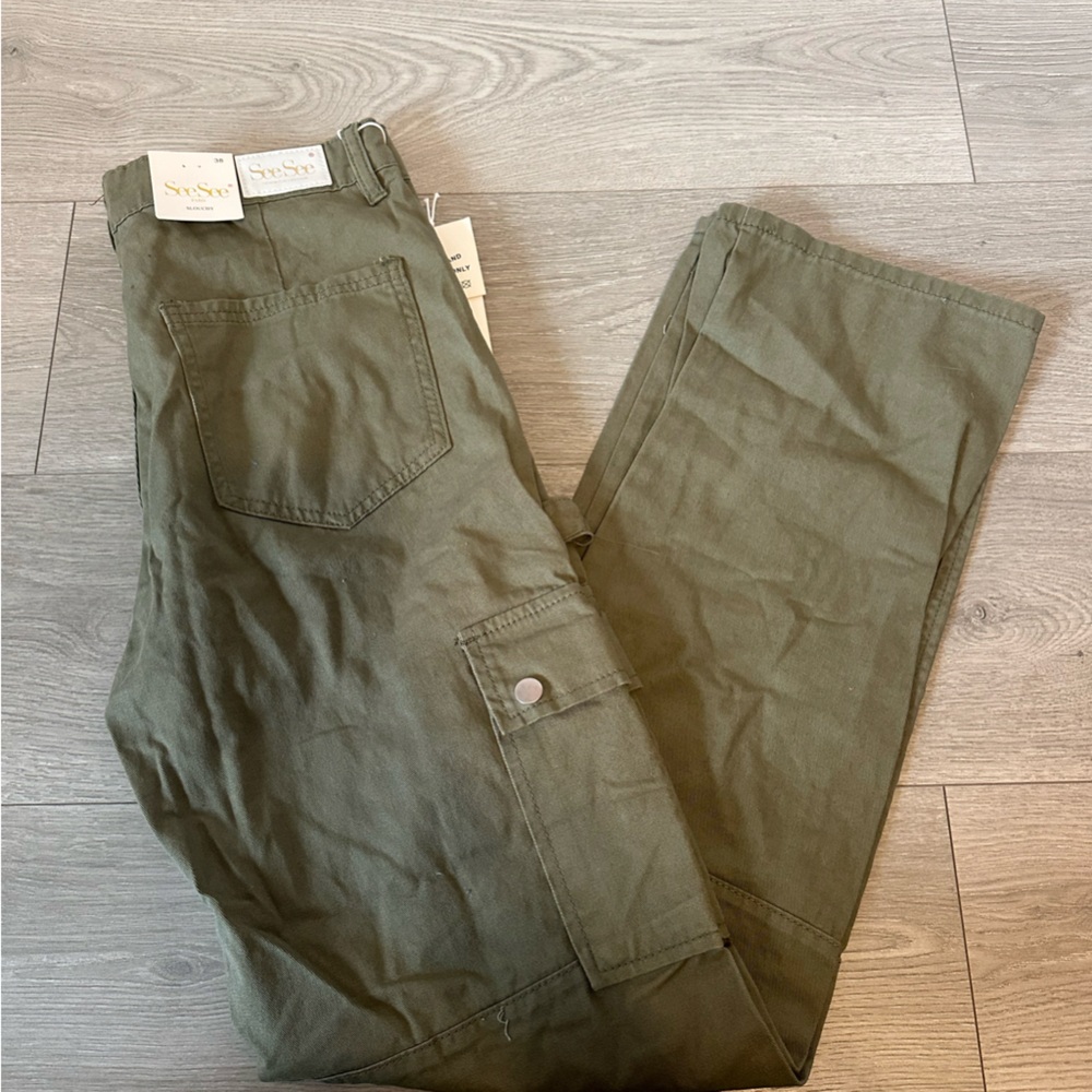 Olive Green Cargo Pants